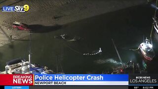 Huntington Beach Police Helicopter Crashes Into Newport Beach Waters