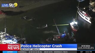 Huntington Beach Police Helicopter Crashes Into Newport Beach Waters