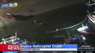 Huntington Beach Police Helicopter Crashes Into Newport Beach Waters