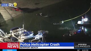 Huntington Beach Police Helicopter Crashes Into Newport Beach Waters