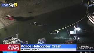 Huntington Beach Police Helicopter Crashes Into Newport Beach Waters