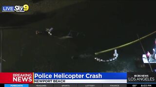 Huntington Beach Police Helicopter Crashes Into Newport Beach Waters