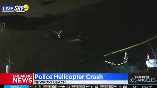 Huntington Beach Police Helicopter Crashes Into Newport Beach Waters