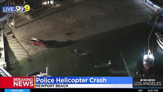 Huntington Beach Police Helicopter Crashes Into Newport Beach Waters