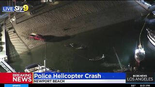 Huntington Beach Police Helicopter Crashes Into Newport Beach Waters