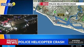 Huntington Beach Police Helicopter Crashes Into Newport Beach Waters