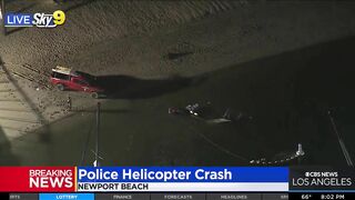 Huntington Beach Police Helicopter Crashes Into Newport Beach Waters