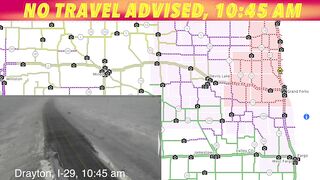 10:45 AM UPDATE: No Travel Advised In NE North Dakota