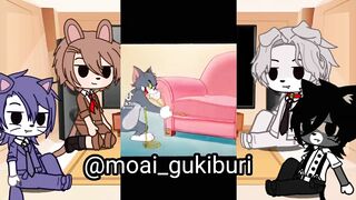 Tom and Jerry react to their Anime Version || part 3/3 || ⚠️BL/Boy's love TikTok videos fan arts ||