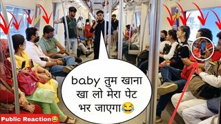 Funny Prank In Metro????। Epic Public Reaction????। Sagar Saini