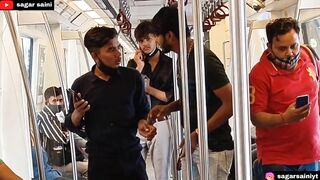 Funny Prank In Metro????। Epic Public Reaction????। Sagar Saini