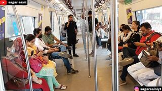 Funny Prank In Metro????। Epic Public Reaction????। Sagar Saini