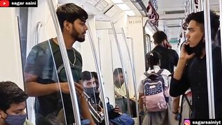 Funny Prank In Metro????। Epic Public Reaction????। Sagar Saini