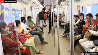 Funny Prank In Metro????। Epic Public Reaction????। Sagar Saini