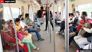 Funny Prank In Metro????। Epic Public Reaction????। Sagar Saini