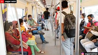 Funny Prank In Metro????। Epic Public Reaction????। Sagar Saini