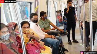 Funny Prank In Metro????। Epic Public Reaction????। Sagar Saini