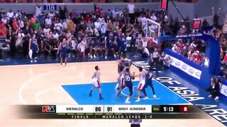 SCOTTIE THOMPSON MONSTER BLOCK & REBOUND IN GAME 2 GINEBRA VS MERALCO PBA GOVERNORS CUP FINALS 2021