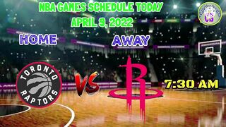 NBA STANDINGS TODAY | NBA GAMES SCHEDULE TODAY APRIL 9, 2022 | NBA GAMES TODAY | NBA SEASON 2021-22