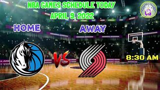 NBA STANDINGS TODAY | NBA GAMES SCHEDULE TODAY APRIL 9, 2022 | NBA GAMES TODAY | NBA SEASON 2021-22