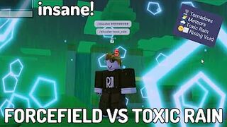 ForceField VS Toxic Rain (Roblox Bedwars)