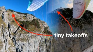 Tiny Takeoff Compilation - Paragliding