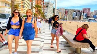 BENIDORM ???????? LEVANTE BEACH 9 APRIL 2022 Costa Blanca SPAIN Walking Tour 4K