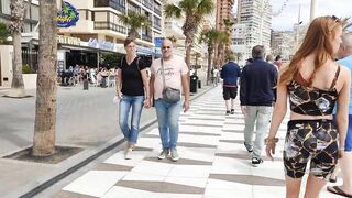 BENIDORM ???????? LEVANTE BEACH 9 APRIL 2022 Costa Blanca SPAIN Walking Tour 4K