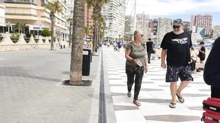 BENIDORM ???????? LEVANTE BEACH 9 APRIL 2022 Costa Blanca SPAIN Walking Tour 4K