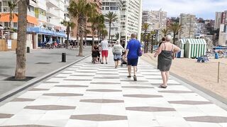 BENIDORM ???????? LEVANTE BEACH 9 APRIL 2022 Costa Blanca SPAIN Walking Tour 4K