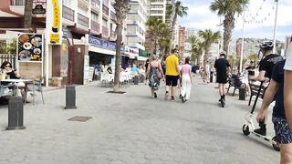 BENIDORM ???????? LEVANTE BEACH 9 APRIL 2022 Costa Blanca SPAIN Walking Tour 4K