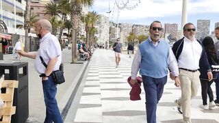 BENIDORM ???????? LEVANTE BEACH 9 APRIL 2022 Costa Blanca SPAIN Walking Tour 4K