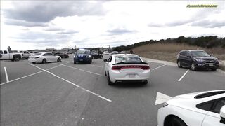 ***  WATCH  ***  A few “knuckleheads” ruin otherwise orderly car meet at Kalmus Beach...