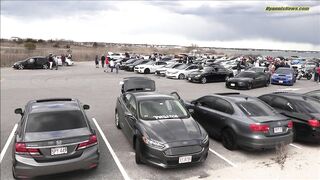 ***  WATCH  ***  A few “knuckleheads” ruin otherwise orderly car meet at Kalmus Beach...