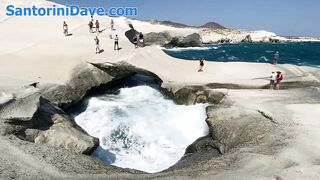 Sarakiniko Beach on Milos Island in Greece