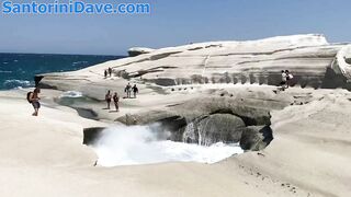 Sarakiniko Beach on Milos Island in Greece