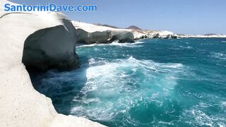 Sarakiniko Beach on Milos Island in Greece