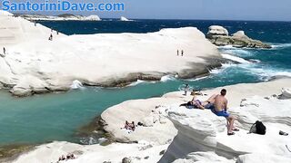 Sarakiniko Beach on Milos Island in Greece