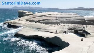 Sarakiniko Beach on Milos Island in Greece