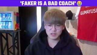 Gumayusi: 'Faker is a bad coach' =))) | T1 Stream Moments