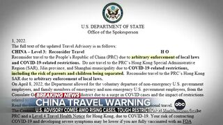 State Department warns Americans against traveling to China