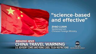 State Department warns Americans against traveling to China