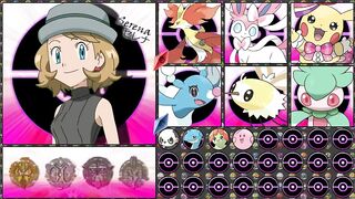 SERENA / セレナ  NEW!! POKEMON TEAM (IF SHE TRAVEL TO KANTO AND ALOLA REGION)