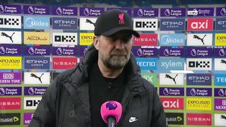 Manchester City 2-2 Liverpool | Jurgen Klopp Post Match Interview | seven games to go we will try