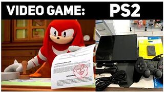 Knuckles Aprovando Video Games (VIDEO GAMES)