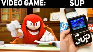 Knuckles Aprovando Video Games (VIDEO GAMES)