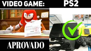 Knuckles Aprovando Video Games (VIDEO GAMES)