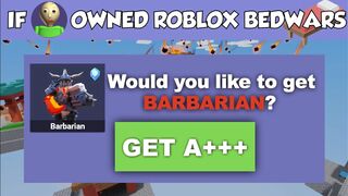 If YOUR TEACHER Owned Roblox Bedwars (Terrible..)