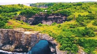 Panoramic Beauty of Broken Beach Nusa Penida Bali