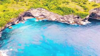 Panoramic Beauty of Broken Beach Nusa Penida Bali